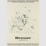 Brauer - Ausstellungsplakat Galerie Sydow 1966