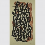 Briel, Ernst van: Holzschnitt aus der Mappe Neue Gruppe Münster 60, 1962