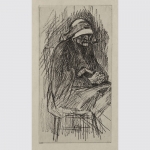 Rops, Félicien: LE PILIER DE L’ÉGLISE.