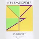 Dreyer, Paul Uwe: Abstrakte Komposition, signiert, Galerie Bossin 1985