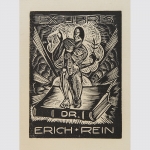 Expressionistisches Exlibris für Dr. Erich Rein