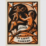 Nemec, Karel: Erotisches Exlibris für Hamersk.