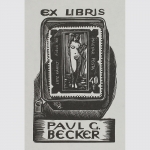 Erotisches Exlibris für Paul G. Becker.