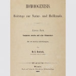 Rentsch. Homoiogenesis 1. Heft Gammarus Ornatus und Schmarotzer - 1860 Original