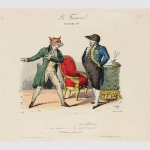 La Fontaine Fable I - ... tout flatteur... , um 1820