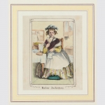 Rosine Zuckerherz. Kolorierte Lithografie um 1820.