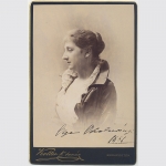 Koller, Kàroly: Kabinettfotografie, Damenporträt, signiert 1886