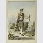 Locher, Gottfried: Deutscher Kuhhirte aus Freiburg, um 1780