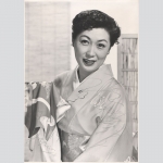 Mitsuko Mito. Schauspielerin. Originalfotografie mit Signatur, Japan