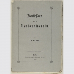 Gustav Andreas Lautier. Deutschland und der Nationalverein. 1862 Extrem selten
