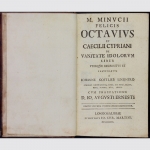 J. G. Lindner: M. Minucii Felicis Octauius / Sancti Athenagorae ... - 1773 !