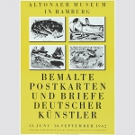 Bemalte Postkarten und Briefe deutscher Künstler.