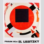 Lissitzky, El: Proun 1924 - Plakat 1980 Italy