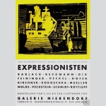 Feininger, Lionel: Schönes Ausstellungsplakat der Galerie Nierendorf von 1969
