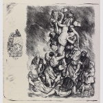 Propp, Adolf: Die Kreuzigung. Lithographie, handsigniert 1919