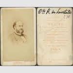Pourtalès, Albert Graf von. Preuss. Diplomat. Foto um 1860
