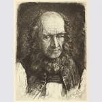 Raudner, Robert: Der Alte - Radierung 1893