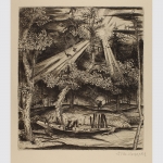 Renner, Franz Karl: Anlegestelle im Waldstück