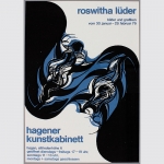 Lüder, Roswitha: Ausstellung Hagener Kunstkabinett 1976, Holzschnitt