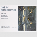 Schlemmer, Oskar: Ölbilder, Aquarelle... Ausstellungsplakat 1984