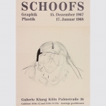 Schoofs, Rudolf: Ausstellungsplakat Galerie Klang, Köln 1967.