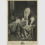 P. de Hooge: Mutter mit Kind, Kupferstich von 1776