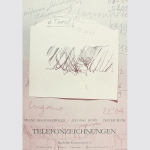 Telefonzeichnungen. Eggenschwiler / Hüppig / Roth. Ausstellungsplakat 1980. (II)