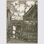 Veldheer, Jacobus Gerardus: Originalholzschnitt um 1890