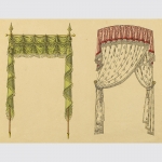 Sammlung von fünf handkolorierten Lithographien von Désiré Guilmard