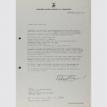 Schmied, Wieland: Brief an den Galeristen Heinrich von Sydow, 1965