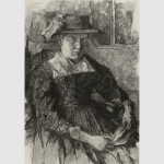 Leibl, Wilhelm: Lesende Bäuerin, Aibling 1891.